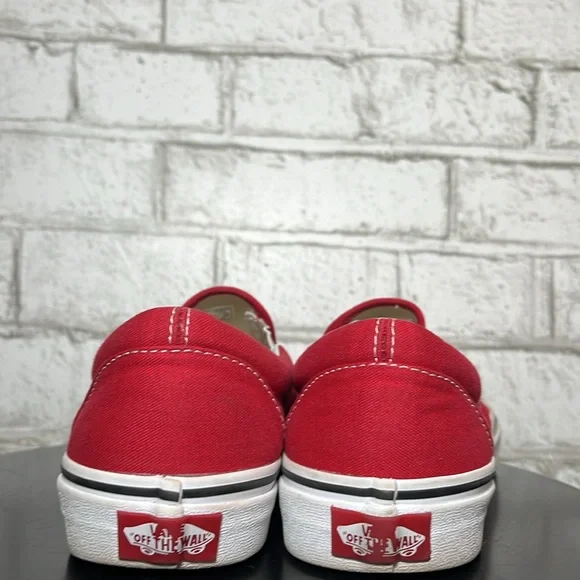 Vans Classic Slip on Drip Red black/white checkerboard - Picture 6 of 10